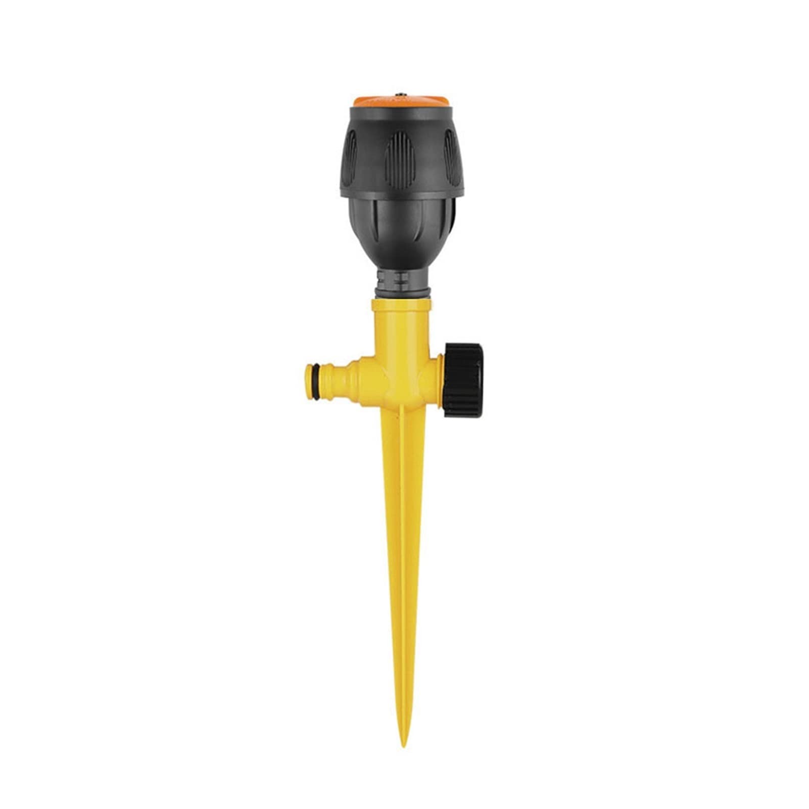 Gartensprinkler für Yard Lawn Gras Bewässerung 360 automatisch rotierender Wassersprinkler Tandem-Wassersprüher Gartengeräte und -geräte (Color : Plastic Model)