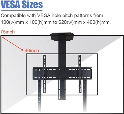 Soporte móvil para TV con ruedas y estante ajustable miniatura 3