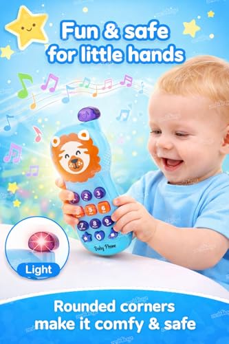 Image of Zest 4 Toyz Toy Phone for Kids Musical Mobile Phone Toy with Light & Sound Toys for Baby Pretend Play Mini Cell Phone Toy Birthday Gifts for Kids - Multicolor (Pack of 1)