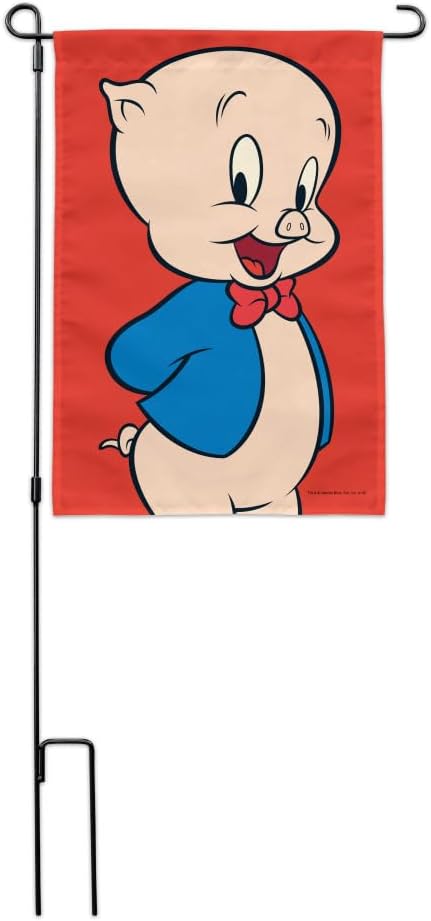 Looney Tunes Porky Pig Garden Yard Flag