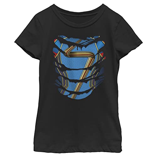 Marvel Ms Rips Girls Short Sleeve Tee Shirt