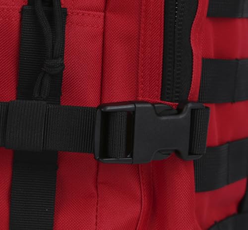 Image of REEBOW GEAR Military Tactical Backpack for Men Large Army 3 Day Assault Pack Molle Hiking Daypack Bag (Red-black)