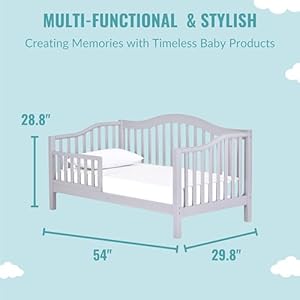 Austin toddler day bed in pebble grey greenguard gold certified  urban country home decor