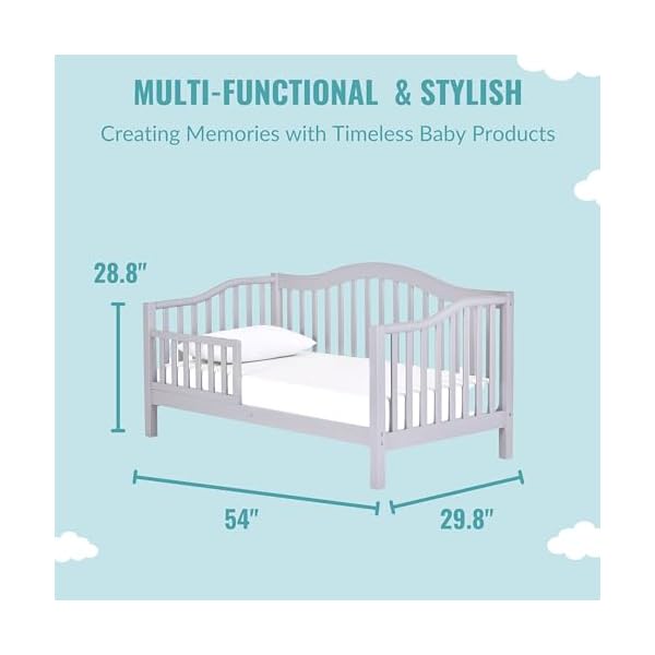 Austin toddler day bed in pebble grey greenguard gold certified  urban country home decor