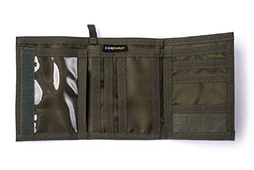 Chameleon Trifold Men Nylon Wallet - Military Tactical Mens Wallets- ID Card Holder - Canvas Thin Front Pocket Travel Wallet -Coin Zipper Pocket2