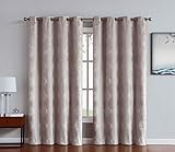 Linen Zone 1 Panel of 100% Black Out Linen Brown Sun Blocking Curtains. Each Total Blackout Bedroom...