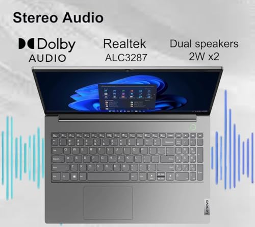 Image of Lenovo ThinkBook 15 Business Laptop (15.6 inch FHD Anti-Glare, 40GB RAM, 1TB SSD, AMD Ryzen 7 5825U (> Intel i7-1255U)) Fingerprint, 1080p Webcam, Military Grade, Wi-Fi, Ethernet, Win 11 Pro w /Copilot
