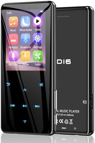 64GB MP3 Player with Bluetooth 5.3, White Noise Sound Machine for Kids, Portable Music Player with Speaker, FM Radio, Voice Recorder, Shuffle Repeat, Digital Audio Players for Sports Running 64GB MP3 Player with Bluetooth 5.3, White Noise Sound Machine for Kids, Portable Music Player with Speaker, FM Radio, Voice Recorder, Shuffle Repeat, Digital Audio Players for Sports Running