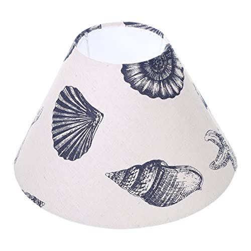 Osaladi Chandelier Lamp Shade Sea Shells Nautical Beach Lamp Shade Fabric Barrel Lamp Shade Pendant Light Cover Small Clip On Lamp Shade For Floor Table Wall Lamp E27 #TOP6