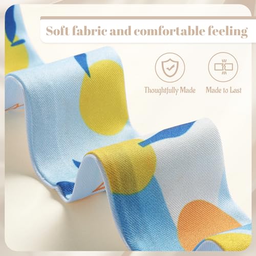 9-Pack Lightweight Fashion Scarves for Women - Polyester Blend Scarf Set, Floral/Geometric/Solid Styles, Multi-Use Accessory3