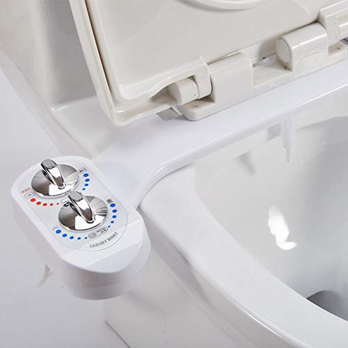 PLMOK Simple Bidet Body Cleaner Without Electric Smart Toilet Lid Butt Flusher Hot