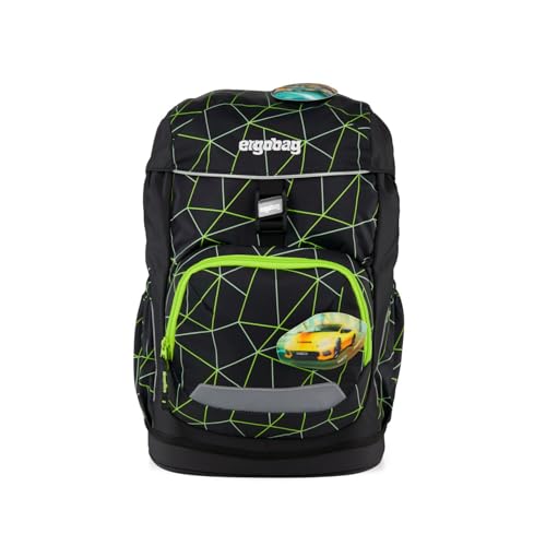 Cartable ergobag Flex CyBear Race sac à dos scolaire ergonomique et léger pour enfants de 23L
