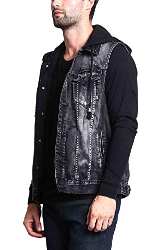 Image of VICTORIOUS Rocker Denim Jean Vest Jacket
