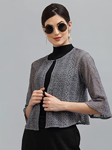 Image of Style Quotient Women Grey Shrug