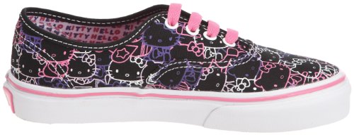 Image of Vans Boy's Fashion Sports Canvas Trainer, Hello Kitty Black Passion Flower, 1 us Little Kid