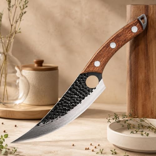 Image of Stainless Steel Knife Set - 3-Piece Chef, Utility & Paring Blades with Anti-Slip Handles & Color Coating | Sharp Kitchen Knives for Slicing, Dicing, Chopping (JAPANES Knife)