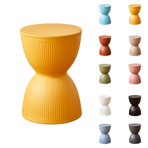 LIVIA砂時計デザイン おしゃれ 両側収納 リプロダクト ラウンジ フット ファッション エントランス ディスプレ サイドテーブル 室内用カルテル シューズ マルチシーン (イエロー)