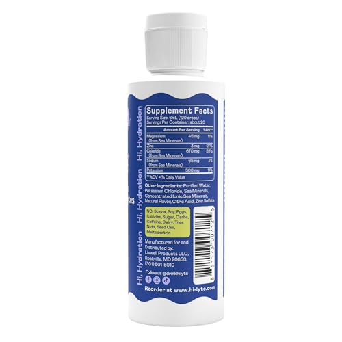 Image of Hi-Lyte K500 Keto Electrolytes Liquid Drops Unflavored, 20 Servings