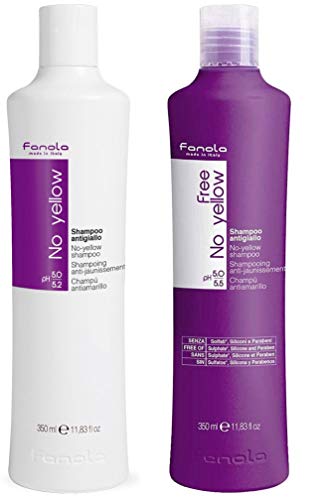 Fanola No Yellow and Vegan Shampoo, 350ml Package