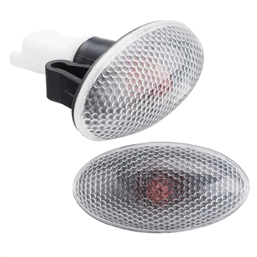 2 clignotants latéraux répétiteurs pour Peugeot 407 et 607 modèles 2001 à 2008