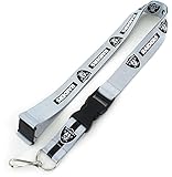 NFL Las Vegas Raiders Team Lanyard, Silver