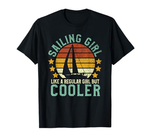 Sailing Girl Funny Sail Boat Owners T-Shirt