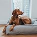 HUNTER Lancaster Hundebett, gesteppt, gemustert, weich gepolstert, 100 x 70 cm, grau