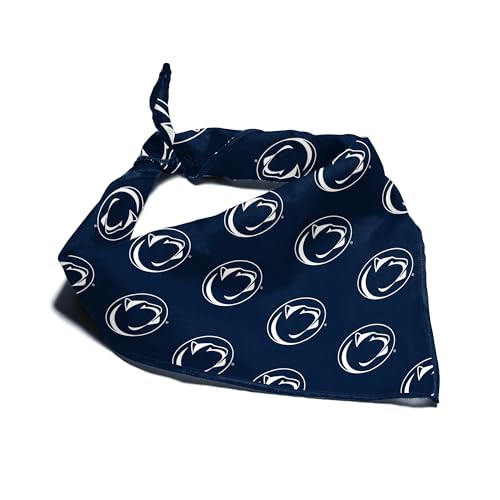 Penn State Nittany Lions Officially Licensed Bandana for Dogs and Cats | Fits Pets Great Gift Idea | Easy-to-Tie (Large, 28")