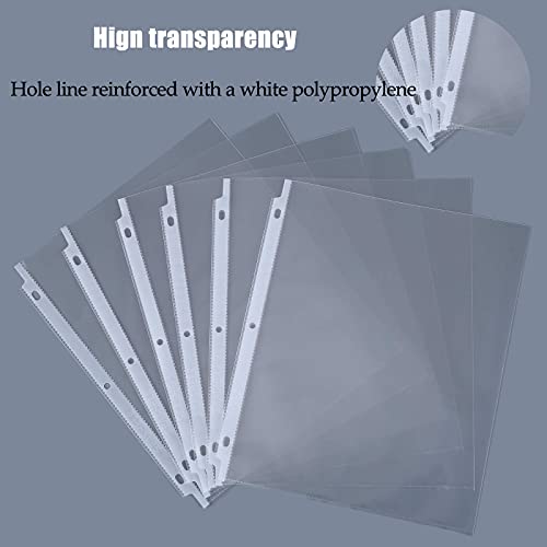 Seashell 300 Pack Economy Sheet Protectors 8.5 X 11, Clear Page Protectors Fit 3 Ring Binder, Acid Free, Letter Size, Top Loading, Plastic Sleeves For Binders, Business And School Organizers #TOP5