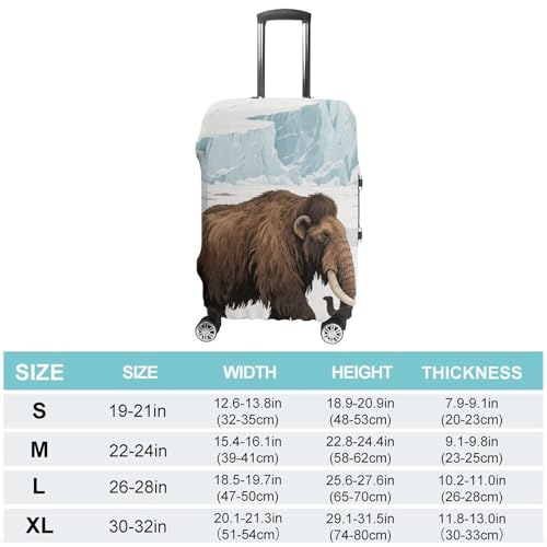Mammoth Elastic Luggage Cover Suitcase Protector for 19-32 Inch Suitcases | Universal Stretchable Travel Bag Cover | Anti-Scratch, Washable with Zipper Closure XL2
