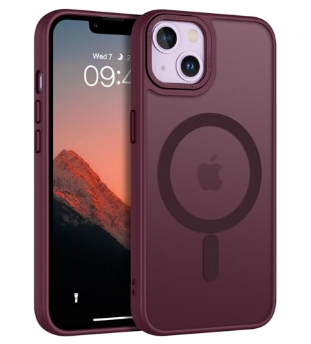 BENTOBEN für iPhone 13 Hülle, Handyhülle iPhone 14 [Kompatibel mit Mag-Safe] Durchscheinende Matte Magnetische Anti-Fing...