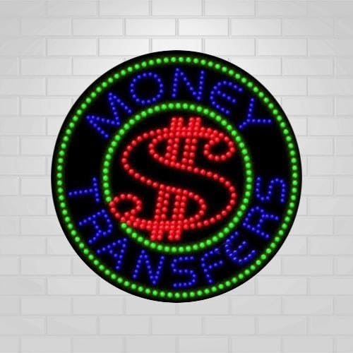 LED Money Transfers Sign for Retail Business Displays |Advertisin...