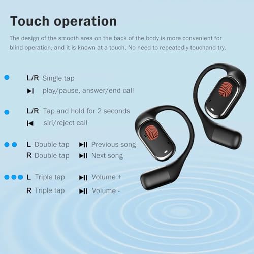 Image of True Wireless Stereo in Ear Earbuds with Environmental Noise Cancellation | Low Latency Gaming | Type-C Fast Charging | 30 Hours Long Playtime Charging Case | Bluetooth 5.3 Earbuds TWS[ Black ]