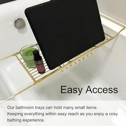 Plateau de bain extensible pour sécuriser votre tablette au bain