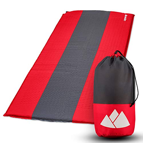 Wealers Self-Inflatable Mattress Sleeping Pad Camping Bed Mat, Comfort Series Camping Sleeping Lightweight
