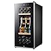 AWJ Réfrigérateur de Refroidisseur de vin thermoélectrique Silencieux, Refroidisseur, Refroidisseur de vin de Stockage de Bouteille Vertical Autonome, Porte en Verre de contrôle de températ