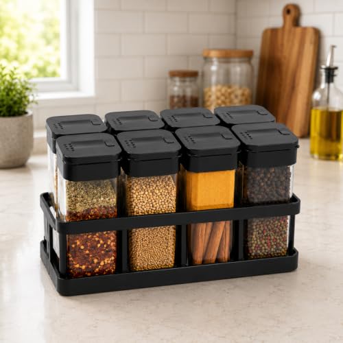 TASMAX 8 Pcs Sets Airtight Masala Box For Kitchen Masala Container For Kitchen Spice Jars Multi Storage Container For Ki...