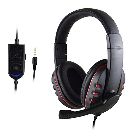 GBSELL Gaming Sports Headset Voice Control Wired HI-FI Sound Quality for PS4 (A)