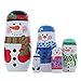 unkow Yiwaki Russische Holzpuppen Weihnachten Russische Traditionelle Puppe Set Kinder Spielzeug Geschenke Puppen Set Für Home Office,Schneemann