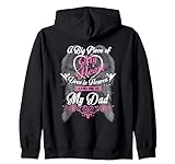 Gift My Dad Is My Guardian Angel Heaven Pray Daughter Son Zip Hoodie
