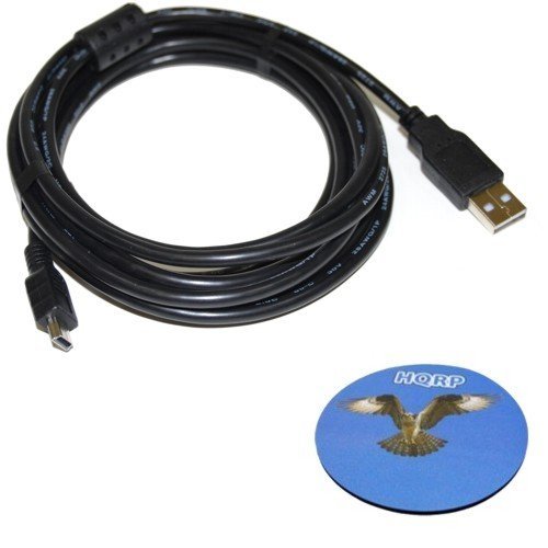 HQRP 10ft USB to Mini USB Cable for Garmin Edge 520 / eTrex