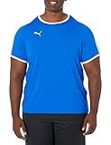 camisetas futbol liga brasileña Corte regular Puma Camiseta Liga para Hombre, Limonada Azul eléctrico/Blanco, Small