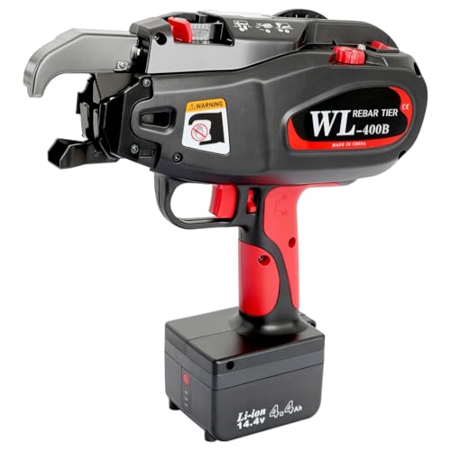 SDLOOL Rebar Tying Machine Automatic Rebar Tie Gun with 21ga Tie Wire 2 x 14.4V 4400mAh Battery Handheld Portable Rebar Tying Tools for 0.3 to 1.58 Rebars
