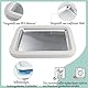Aohcae Ice Rolls Maschine, Eisplatte zum Eis Machen mit 2 Spateln Edelstahl Eiscreme Roller Maker DIY Ice Cream Rolls Maker für Gefrorener Joghurt Eiscreme Gelato