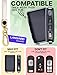 Lucrum for Mazda CX5 Key Fob Cover and Leather Keychain - TPU Key Case for Mazda 3, 6, CX-5, CX-9, CX-30, CX-50, CX-70-2019-2025 Keyfob Cover Compatible with WAZSKE11D0 - White and Gold