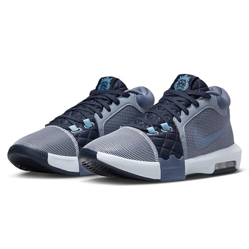 Nike Mens' Lebron Witness VIII Basketball Shoes (Ashen Slate/Diffused Blue/University Blue/White, US Footwear Size System, Adult, Men, Numeric, Medium, 10.5)