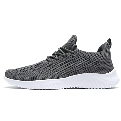 Image of Wrezatro Men's Slip on Walking Shoes Ultra Light Breathable Non Slip Running Shoes Casual Fashion Sneakers Mesh Workout Sports