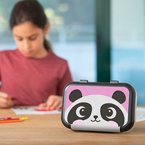 Image of ZIPIT Large Recycled Plastic Pencil Box for Girls | Pencil Case for School | Organizer Pencil Bag | Large Capacity Pencil Pouch (Panda)