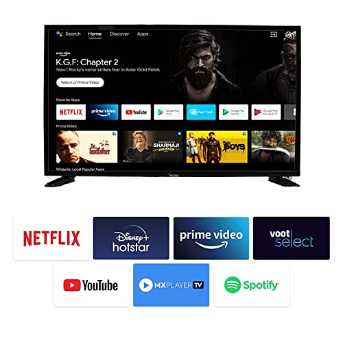 Image of MELBON 80 cm (32 inches) HD Ready Smart Android LED TV E32SBS with 18 Months Warranty (Black)