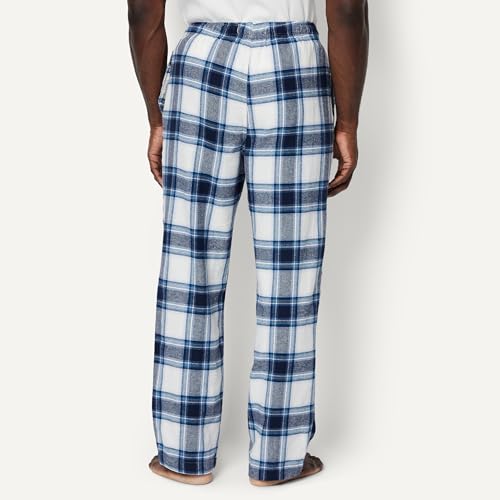 Image of Amazon Essentials Men's 100% Cotton Flannel Sleep Pant, Relaxed Fit Lounge Pants with Elastic Waist and Drawstring